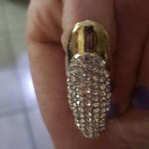 Nail Jewelry with Lots Of Bling